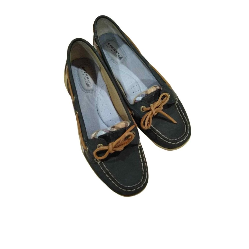 Sperry Top Sider Leather Loafers With Leather Ties
